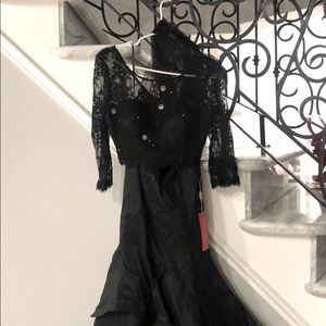 Black two piece dress